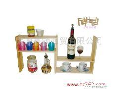 新款加大自由组合式实木化妆品架/调料架 创意家居百货开店进货_收纳袋_收纳用具_家居用品、酒店、美容护理__供应_绿色